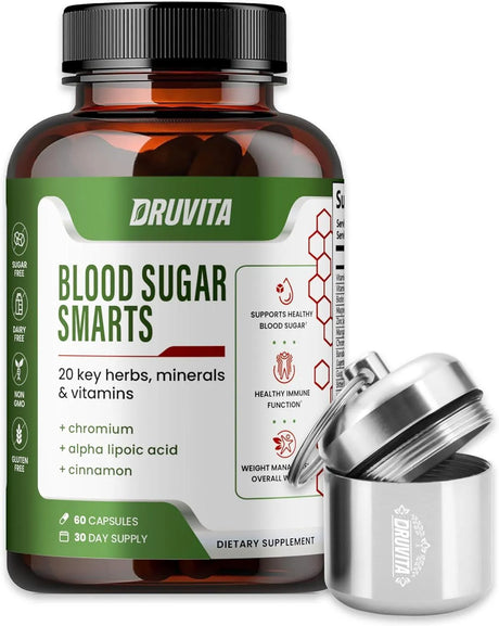 DRUVITA - Druvita Blood Sugar Smarts 60 Capsulas - The Red Vitamin MX - Suplementos Alimenticios - {{ shop.shopifyCountryName }}