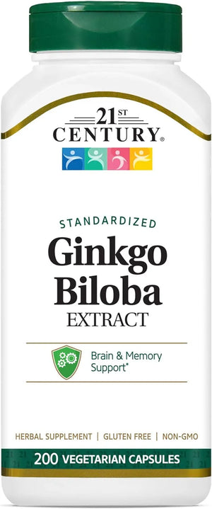 21ST CENTURY - 21st Century Ginkgo Biloba Extract 200 Capsulas - The Red Vitamin MX - Suplementos Alimenticios - {{ shop.shopifyCountryName }}