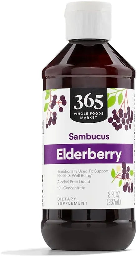 365 - 365 by Whole Foods Market Syrup Elderberry 8 Fl.Oz. - The Red Vitamin MX - Suplementos Alimenticios - {{ shop.shopifyCountryName }}