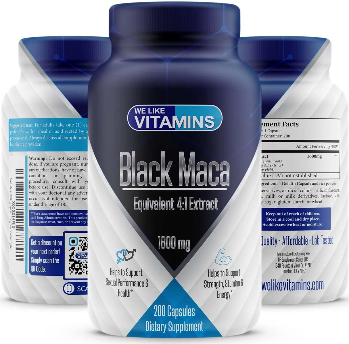 WE LIKE VITAMINS - We Like Vitamins Black Maca 1600Mg. 200 Capsulas - The Red Vitamin MX - Suplementos Alimenticios - {{ shop.shopifyCountryName }}