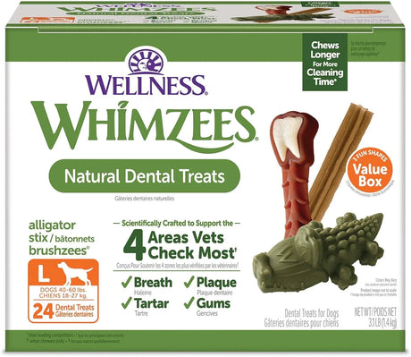 WELLNESS WHIMZEES - Wellness WHIMZEES Value Box Dog Dental Treats Large Size 24 Piezas - The Red Vitamin MX - Cuidado Dental Para Perros - {{ shop.shopifyCountryName }}