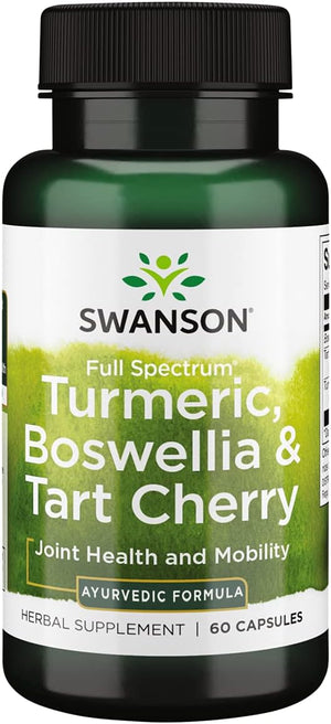 Swanson Full Spectrum Turmeric Boswellia & Tart Cherry 60 Capsulas