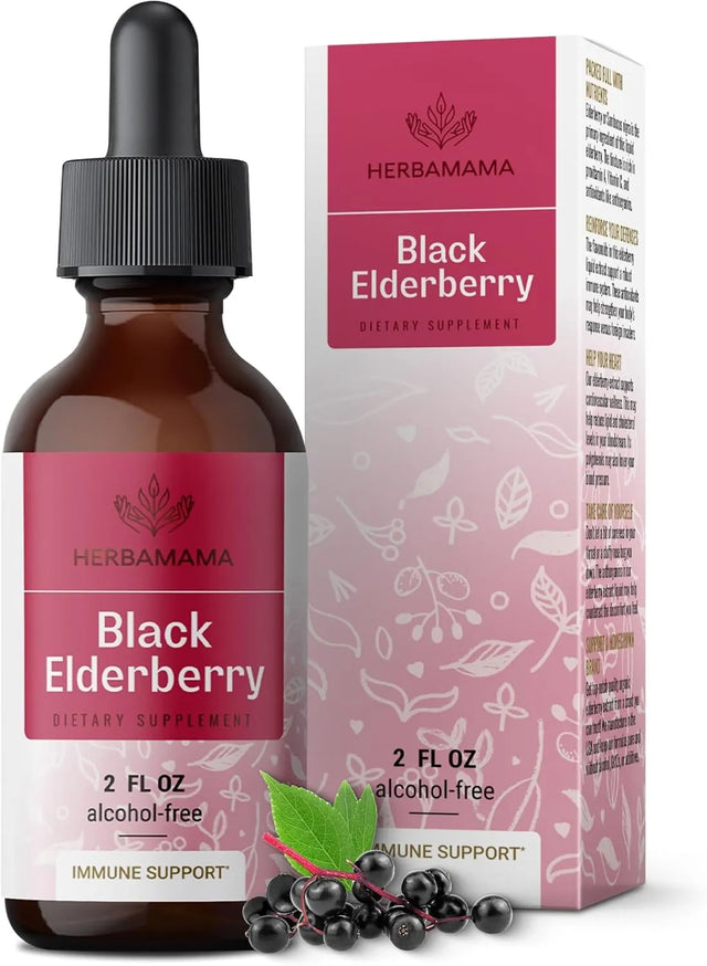 HERBAMAMA - HERBAMAMA Elderberry Tincture 2 Fl.Oz. - The Red Vitamin MX - Suplementos Alimenticios - {{ shop.shopifyCountryName }}