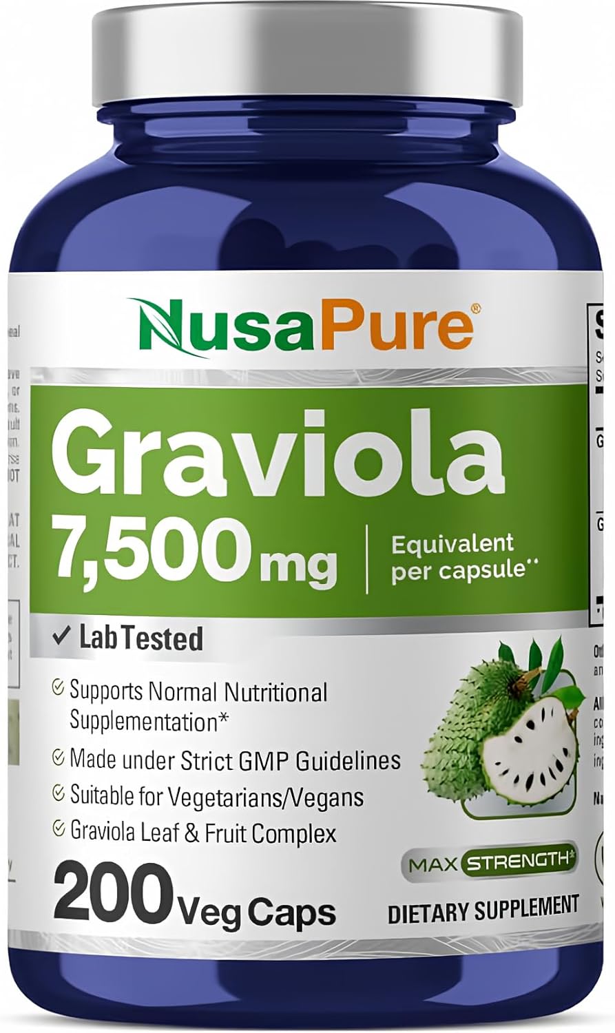 NusaPure Graviola 7,500Mg. 200 Capsulas