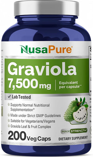 NusaPure Graviola 7,500Mg. 200 Capsulas