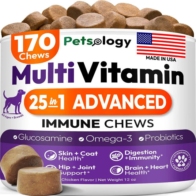 PETSOLOGY - Petsology Dog Multivitamin Chewable 170 Masticables - The Red Vitamin MX - Multivitamínicos Para Perros - {{ shop.shopifyCountryName }}