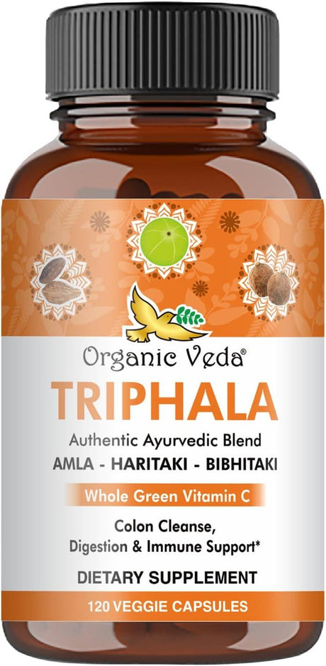 ORGANIC VEDA - Organic Veda Triphala 120 Capsulas - The Red Vitamin MX - Suplementos Alimenticios - {{ shop.shopifyCountryName }}