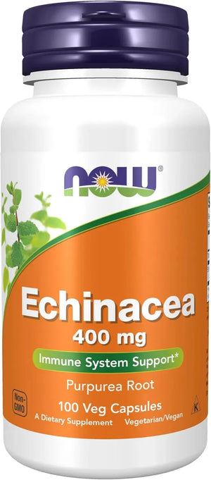 NOW SUPPLEMENTS - NOW Supplements Echinacea 400Mg. 100 Capsulas - The Red Vitamin MX - Suplementos Alimenticios - {{ shop.shopifyCountryName }}