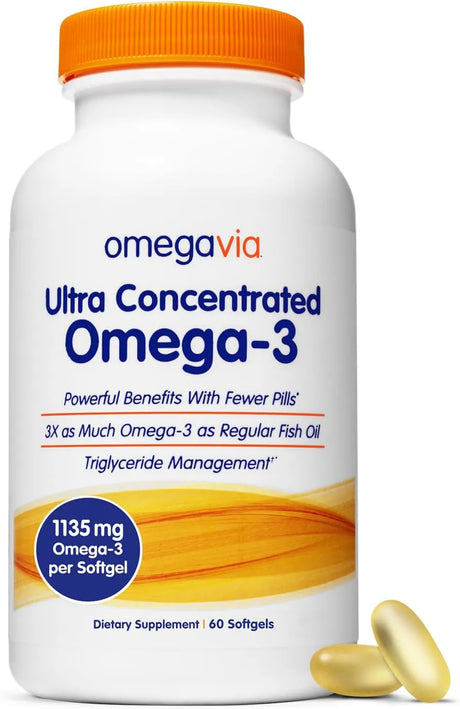 OMEGAVIA - OmegaVia Ultra Concentrated Omega 3 Fish Oil 60 Capsulas Blandas - The Red Vitamin MX - Suplementos Alimenticios - {{ shop.shopifyCountryName }}