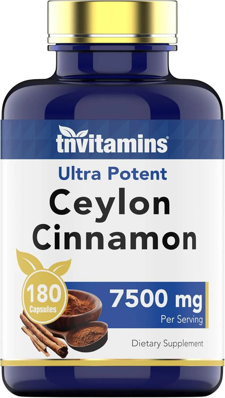 TNTVITAMINS - tnvitamins Ceylon Cinnamon 7500Mg. 180 Capsulas - The Red Vitamin MX - Suplementos Alimenticios - {{ shop.shopifyCountryName }}