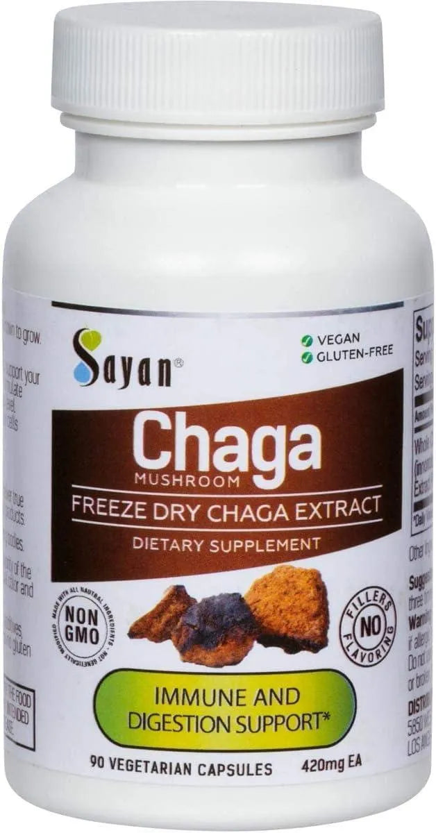 SAYAN - Sayan Siberian Chaga Mushroom Extract 90 Capsulas - The Red Vitamin MX - Suplementos Alimenticios - {{ shop.shopifyCountryName }}