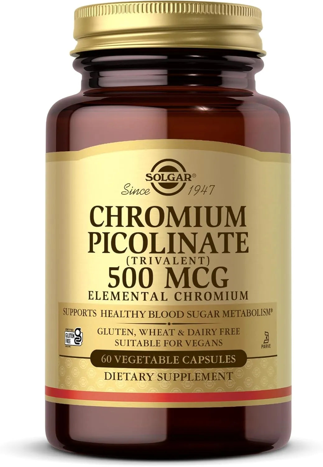 SOLGAR - Solgar Chromium Picolinate 500mcg 60 Capsulas - The Red Vitamin MX - Suplementos Alimenticios - {{ shop.shopifyCountryName }}