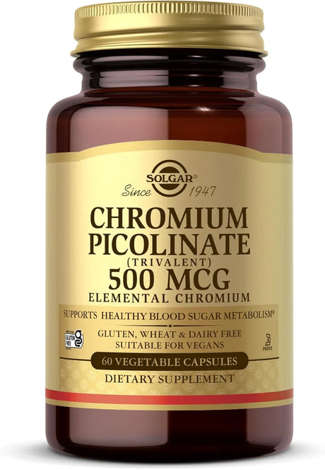 SOLGAR - Solgar Chromium Picolinate 500mcg 60 Capsulas - The Red Vitamin MX - Suplementos Alimenticios - {{ shop.shopifyCountryName }}