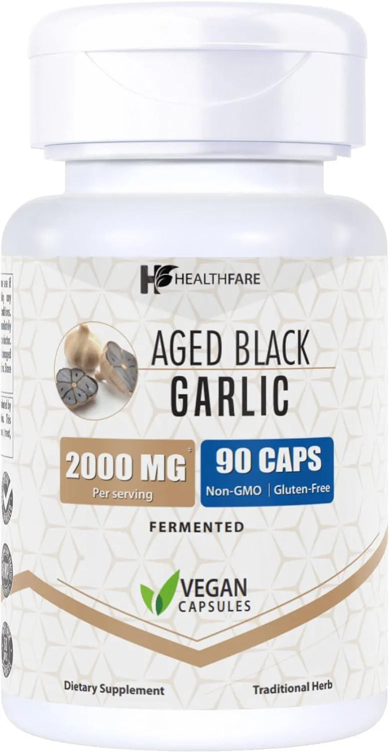 HEALTHFARE - Healthfare Fermented Black Garlic Extract 2000Mg. 90 Capsulas - The Red Vitamin MX - Suplementos Alimenticios - {{ shop.shopifyCountryName }}