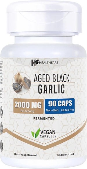 HEALTHFARE - Healthfare Fermented Black Garlic Extract 2000Mg. 90 Capsulas - The Red Vitamin MX - Suplementos Alimenticios - {{ shop.shopifyCountryName }}