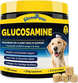 SHINEPAWS - SHINEPAWS Glucosamine for Dogs 120 Masticables - The Red Vitamin MX - Cuidado De Cadera Y Articulaciones Para Perros - {{ shop.shopifyCountryName }}