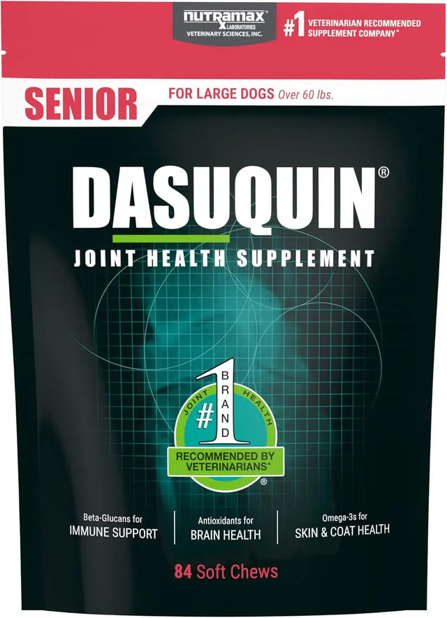 NUTRAMAX - Nutramax Dasuquin Joint Health Supplement for Large Senior Dogs 84 Masticables - The Red Vitamin MX - Cuidado De Cadera Y Articulaciones Para Perros - {{ shop.shopifyCountryName }}