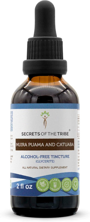 Secrets of the Tribe Muira Puama and Catuaba Alcohol-Free Liquid Extract 2 Fl.Oz.