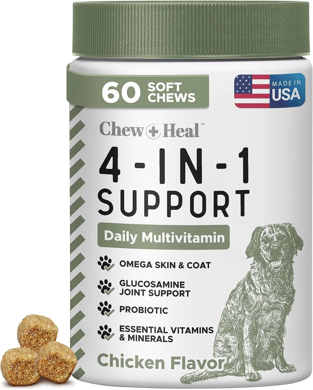 CHEW + HEAL - Chew + Heal All in 1 Dog Vitamins 60 Masticables - The Red Vitamin MX - Multivitamínicos Para Perros - {{ shop.shopifyCountryName }}