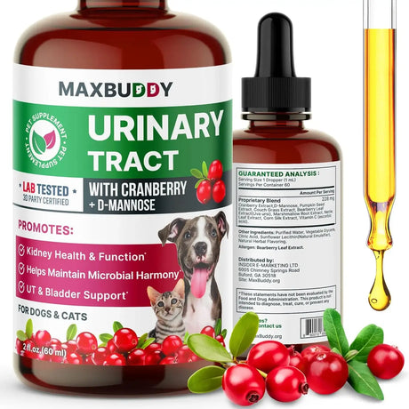 MAXBYDDY - MaxBuddy Natural UTI Treatment Support 2 Fl.Oz. - The Red Vitamin MX - Salud De Tracto Urinario Para Perros - {{ shop.shopifyCountryName }}