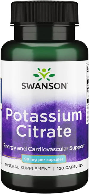 SWANSON - Swanson Potassium Citrate 99Mg. 120 Capsulas - The Red Vitamin MX - Suplementos Alimenticios - {{ shop.shopifyCountryName }}