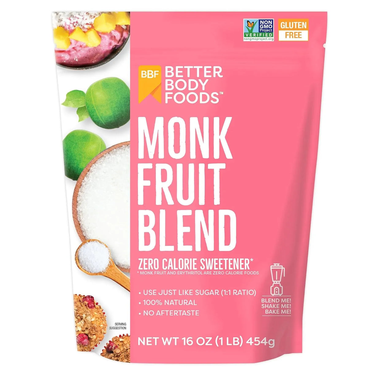 BETTERBODY FOODS - BetterBody Foods Monk Fruit Sweetener Blend 454Gr. - The Red Vitamin MX - Suplementos Alimenticios - {{ shop.shopifyCountryName }}