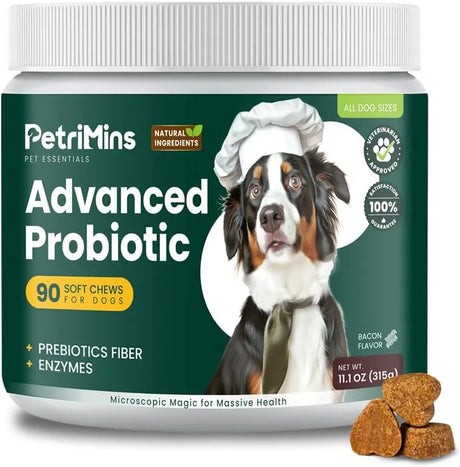 PETRIMINS - PetriMins Advanced Probiotic for Dogs Bacon Flavor 90 Masticables - The Red Vitamin MX - Probióticos Para Perros - {{ shop.shopifyCountryName }}