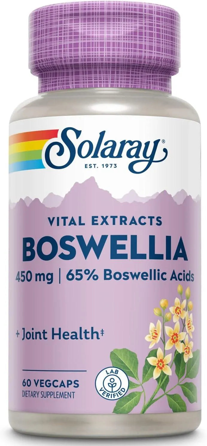 SOLARAY - Solaray Boswellia Resin Extract 450Mg. 60 Capsulas - The Red Vitamin MX - Suplementos Alimenticios - {{ shop.shopifyCountryName }}