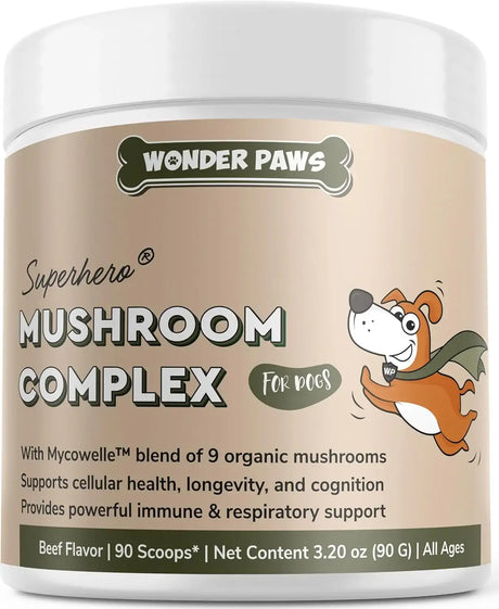 WONDER PAWS - WONDER PAWS Immune Support Mushroom Powder for Dogs 90Gr. - The Red Vitamin MX - Suplementos Herbales Para Perros - {{ shop.shopifyCountryName }}