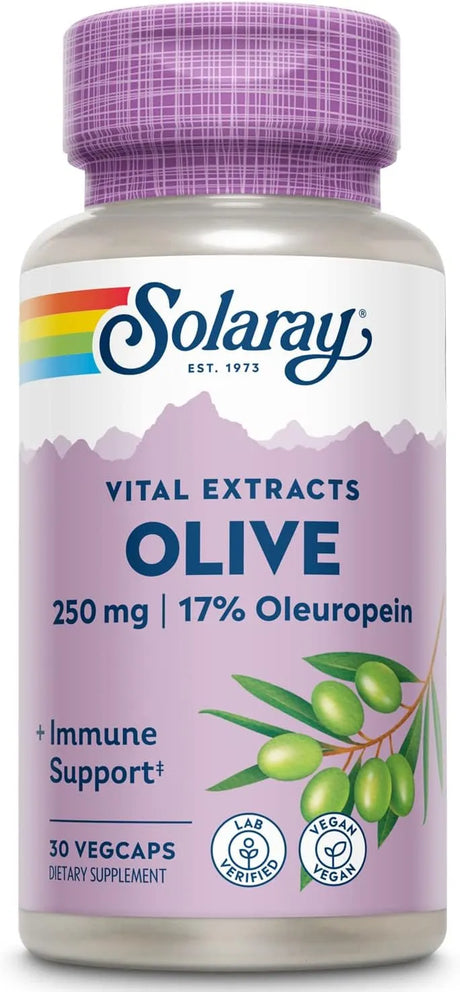 SOLARAY - Solaray Olive Leaf Extract 250Mg. 30 Capsulas - The Red Vitamin MX - Suplementos Alimenticios - {{ shop.shopifyCountryName }}