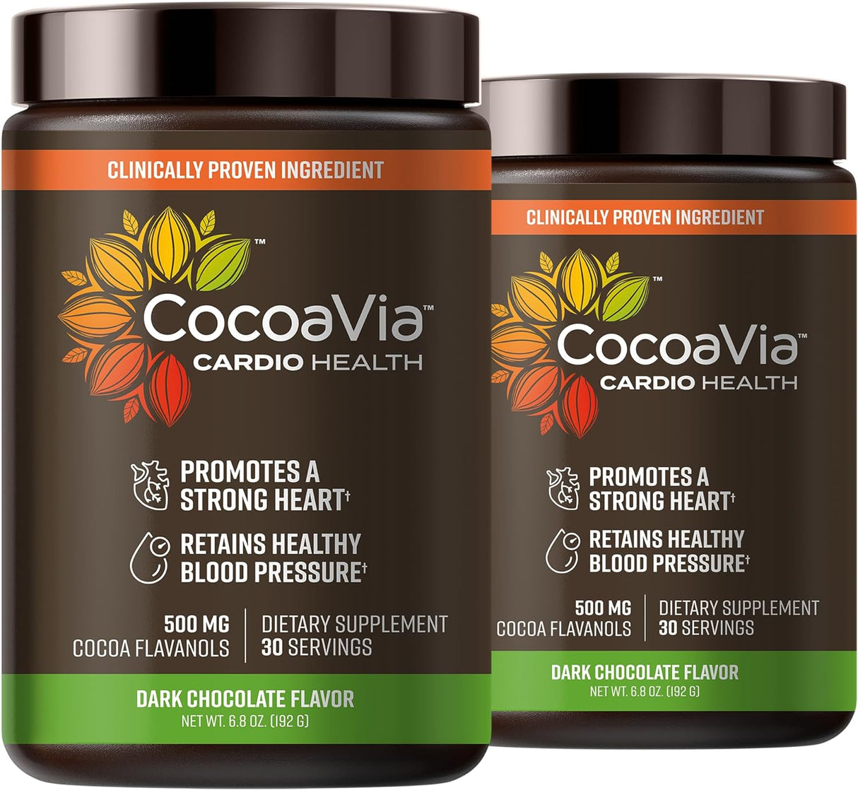 CocoaVia Cardio Health Cocoa Powder 30 Servicios 192Gr. 2 Pack