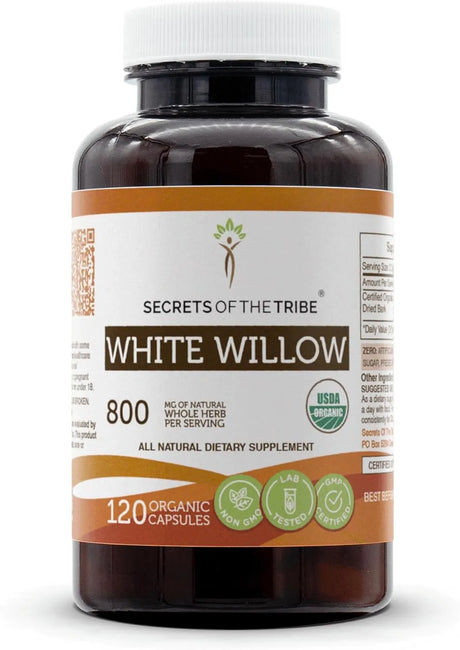 SECRETS OF THE TRIBE - Secrets of the Tribe White Willow 800Mg. 120 Capsulas - The Red Vitamin MX - Suplementos Alimenticios - {{ shop.shopifyCountryName }}