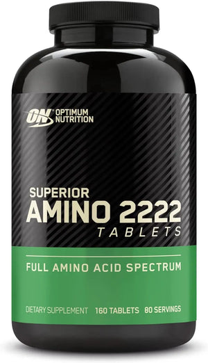 OPTIMUM NUTRITION - Optimum Nutrition Superior Amino 2222 160 Tabletas - The Red Vitamin MX - Suplementos Alimenticios - {{ shop.shopifyCountryName }}