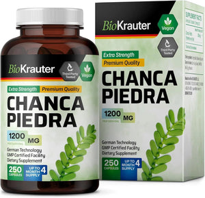 BIOKRAUTER - BIO KRAUTER Chanca Piedra Capsules 1200Mg. 250 Capsulas - The Red Vitamin MX - Suplementos Alimenticios - {{ shop.shopifyCountryName }}