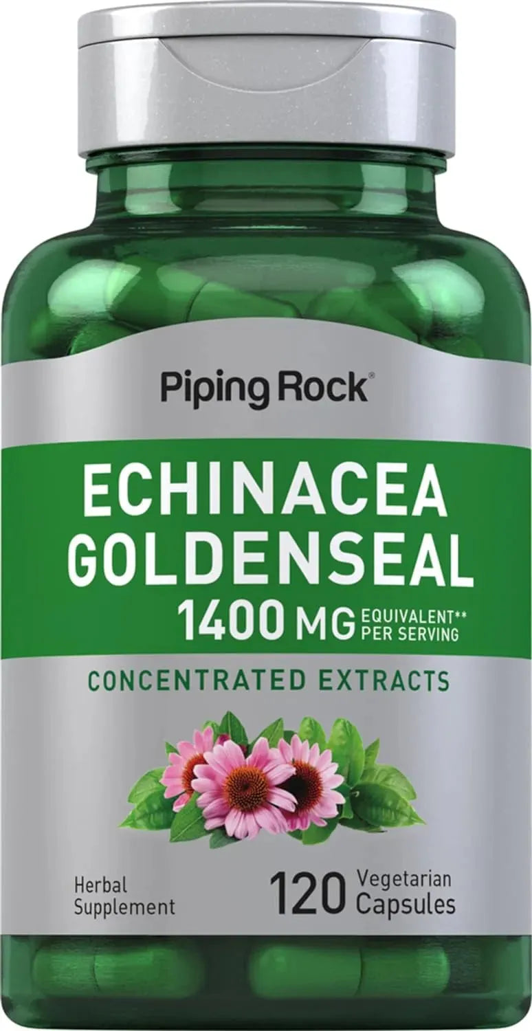 PIPING ROCK - Piping Rock Echinacea Goldenseal 1400Mg. 120 Capsulas - The Red Vitamin MX - Suplementos Alimenticios - {{ shop.shopifyCountryName }}