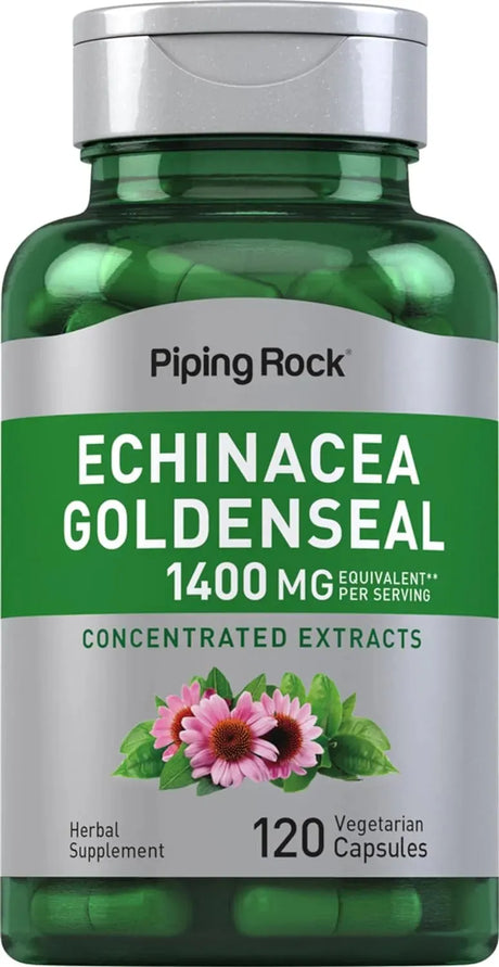 PIPING ROCK - Piping Rock Echinacea Goldenseal 1400Mg. 120 Capsulas - The Red Vitamin MX - Suplementos Alimenticios - {{ shop.shopifyCountryName }}