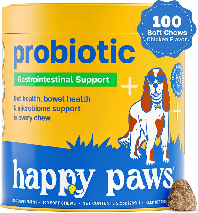 HAPPY PAWS - Happy Paws Probiotic Gut Health Support for Dogs 100 Masticables - The Red Vitamin MX - Probióticos Para Perros - {{ shop.shopifyCountryName }}