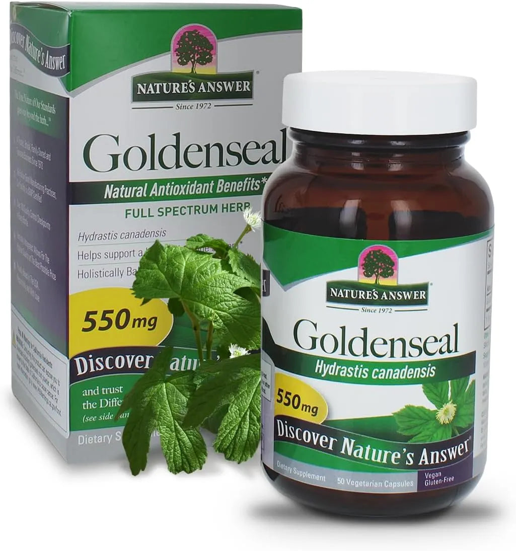 NATURE´S ANSWER - Nature's Answer Goldenseal Root 550Mg. 50 Capsulas - The Red Vitamin MX - Suplementos Alimenticios - {{ shop.shopifyCountryName }}