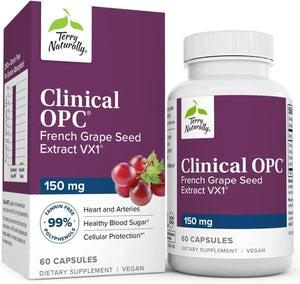 TERRY NATURALLY - Terry Naturally Clinical OPC Grape Seed Extract & Sunflower Lecithin 150Mg. 60 Capsulas - The Red Vitamin MX - Suplementos Alimenticios - {{ shop.shopifyCountryName }}