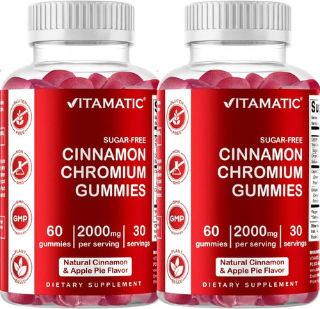 VITAMATIC - Vitamatic Sugar Free Chromium Gummies with Ceylon Cinnamon 60 Gomitas 2 Pack - The Red Vitamin MX - Suplementos Alimenticios - {{ shop.shopifyCountryName }}