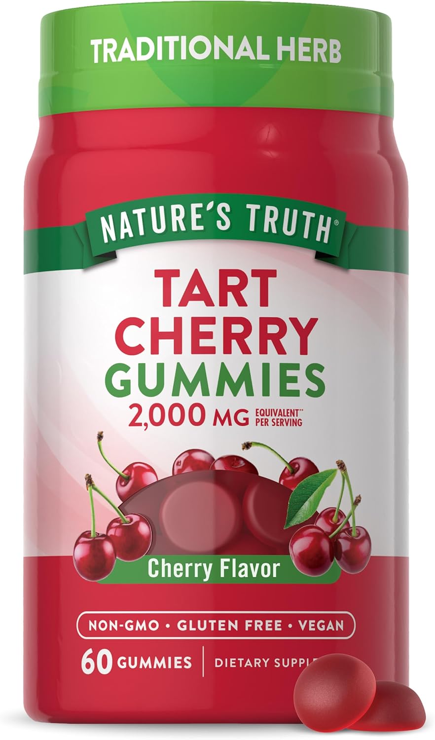 Nature's Truth Tart Cherry Gummies 2000Mg. 60 Gomitas