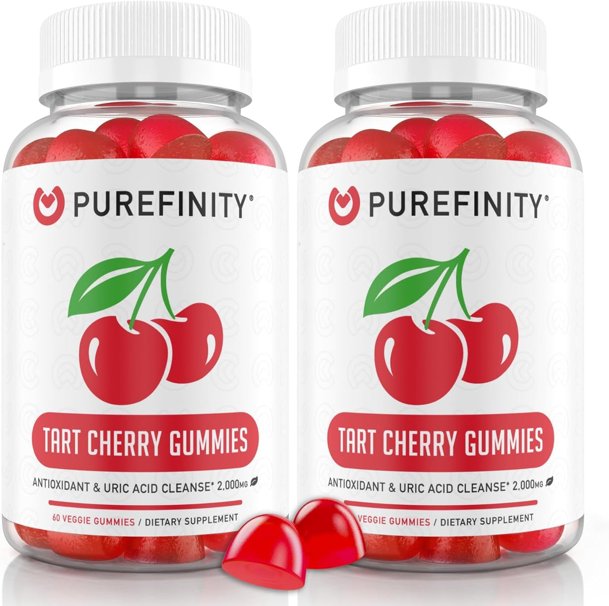 PUREFINITY Tart Cherry Gummies 60 Gomitas 2 Pack