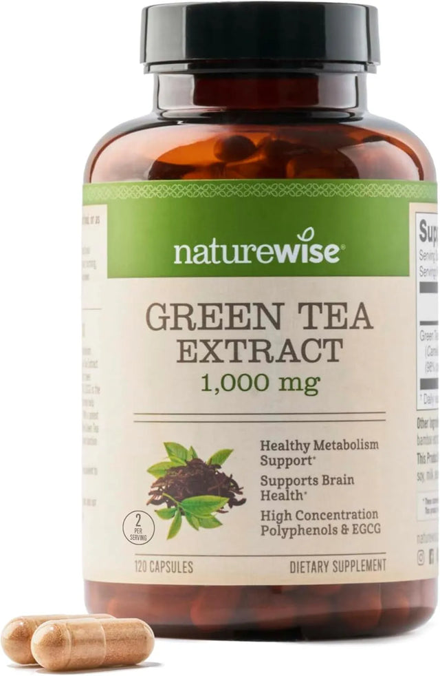 NATUREWISE - NatureWise Green Tea Extract 1000Mg. 120 Capsulas - The Red Vitamin MX - Suplementos Alimenticios - {{ shop.shopifyCountryName }}