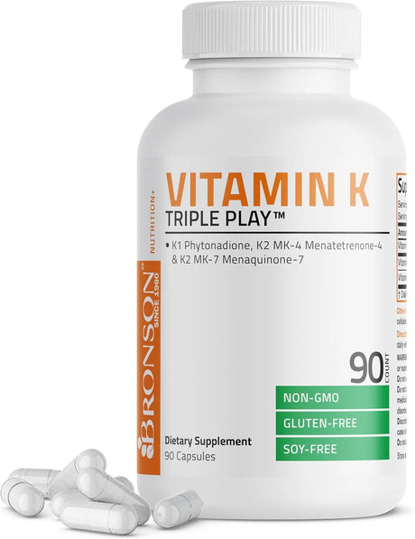 BRONSON - Bronson Vitamin K Triple Play 90 Capsulas - The Red Vitamin MX - Suplementos Alimenticios - {{ shop.shopifyCountryName }}