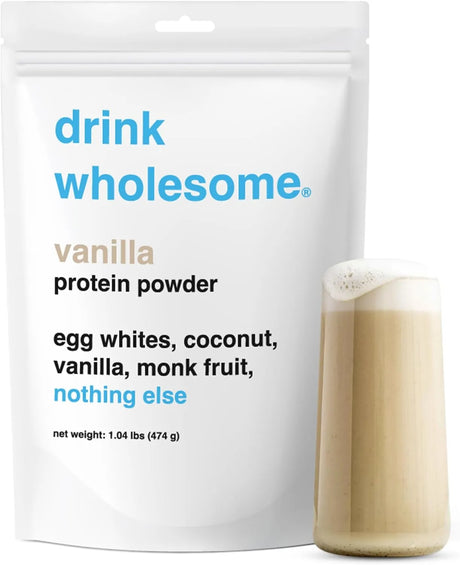 DRINK WHOLESOME - drink wholesome Vanilla Egg White Protein Powder 474Gr. - The Red Vitamin MX - Suplementos Alimenticios - {{ shop.shopifyCountryName }}