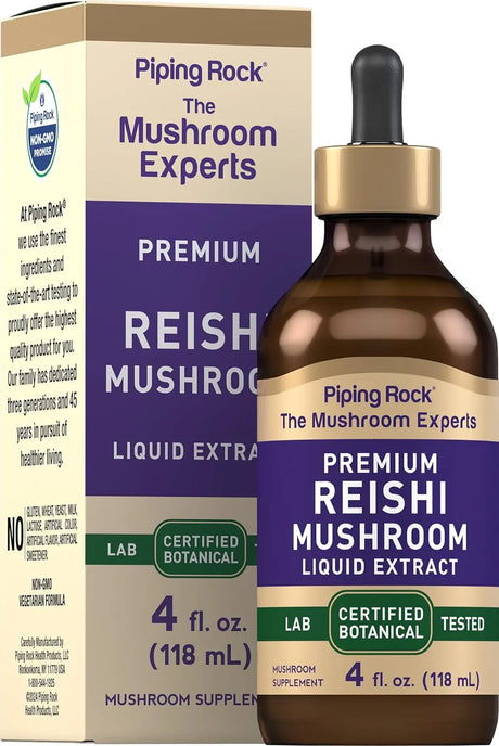 PIPING ROCK - Piping Rock Reishi Mushroom Tincture 4 Fl.Oz. - The Red Vitamin MX - Suplementos Alimenticios - {{ shop.shopifyCountryName }}