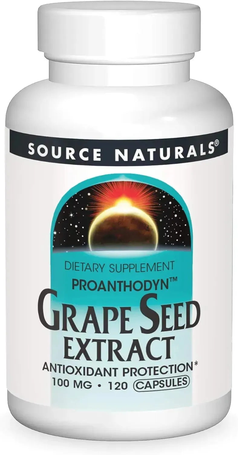 SOURCE NATURALS - Source Naturals Grape Seed Extract 100Mg. 120 Capsulas - The Red Vitamin MX - Suplementos Alimenticios - {{ shop.shopifyCountryName }}