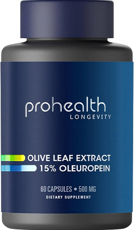 PRO HEALTH LONGEVITY - ProHealth Olive Leaf Extract 500Mg. 60 Capsulas - The Red Vitamin MX - Suplementos Alimenticios - {{ shop.shopifyCountryName }}