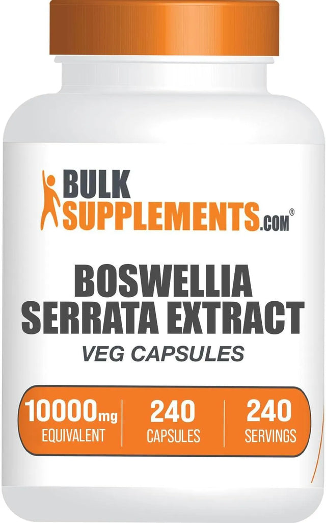 BULK SUPPLEMENTS - Bulk Supplements Boswellia Serrata Extract 10,000Mg. 240 Capsulas - The Red Vitamin MX - Suplementos Alimenticios - {{ shop.shopifyCountryName }}