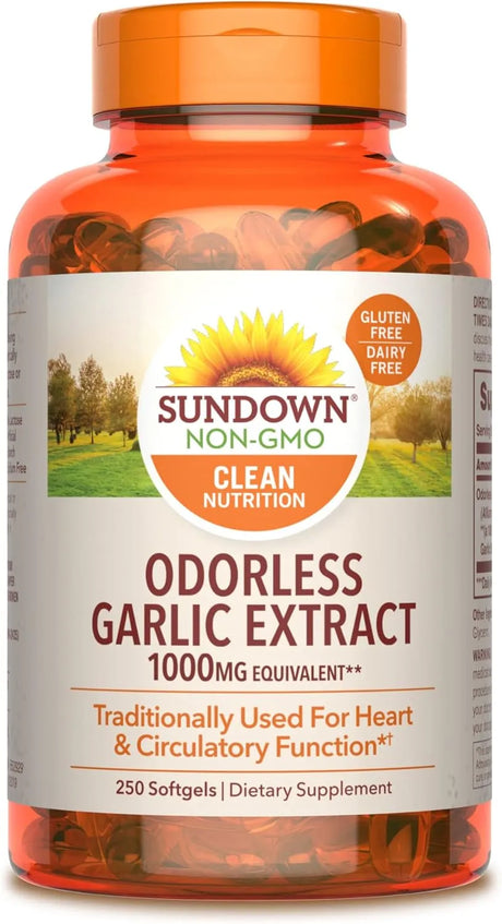 SUNDOWN - Sundown Odorless Garlic 250 Capsulas Blandas - The Red Vitamin MX - Suplementos Alimenticios - {{ shop.shopifyCountryName }}